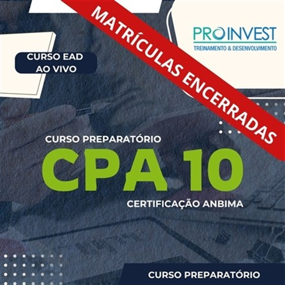 Curso Preparatório ANBIMA CPA 10 (Turma 2)