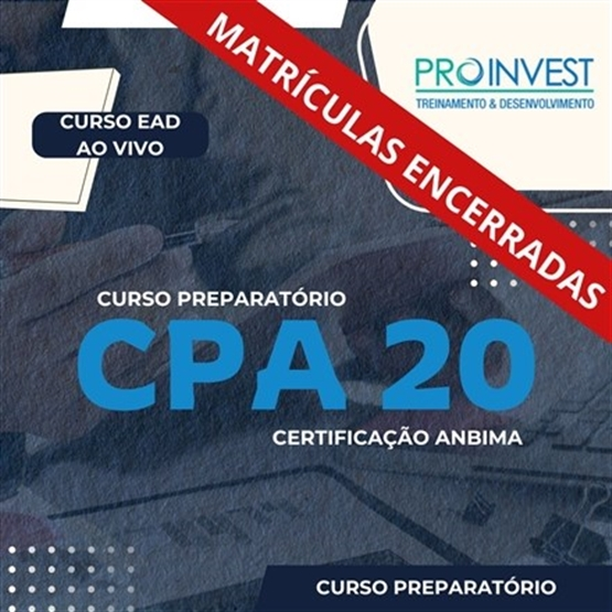 Curso Preparatório ANBIMA CPA 20 (Turma 2)