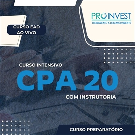 Curso CPA 20 Intensivo com Instrutoria Profa. Célia Franca